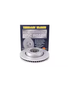 Disque de frein avant rainuré et cabochonné 320 mm Terrain
