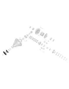 Bride de joint compagne 45 mm, alésage joint 32 dents 2