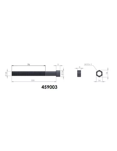 ETOQUIAU LAMES PEDDERS M10x100
