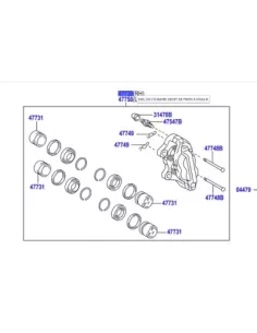 Etrier de frein neuf Aisin avant droit Hilux Revo AISIN - accessoire 2