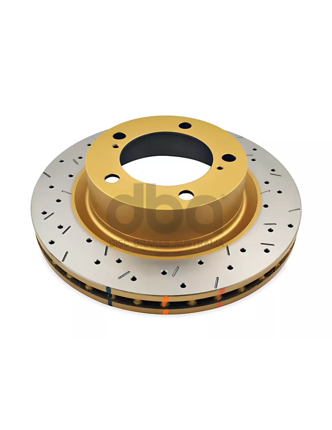 Disque frein avant rainuré percé DBA Toyota VDJ200 2007-2015 DBA -
