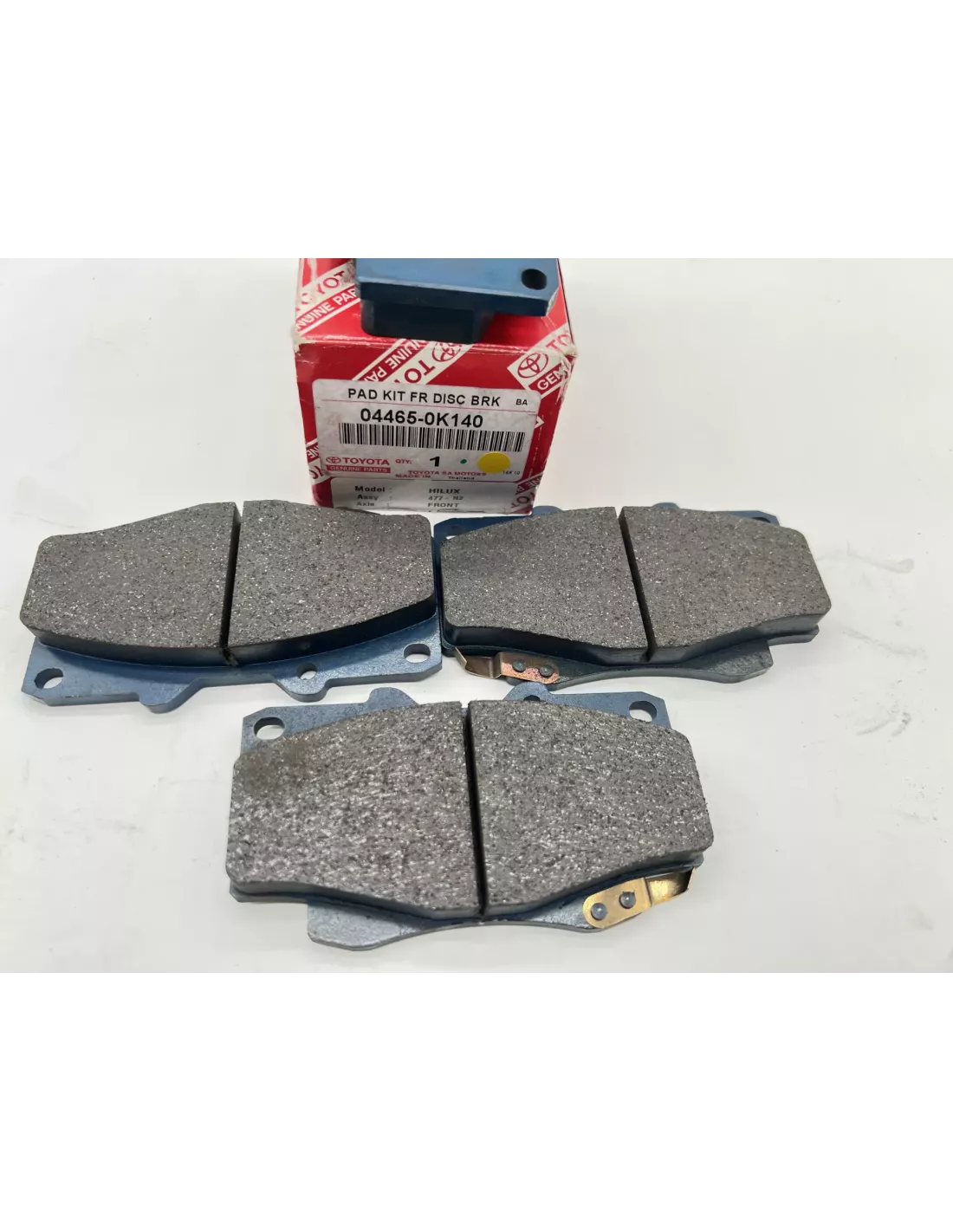 Plaquettes de Frein avant Origine Première Monte Toyota