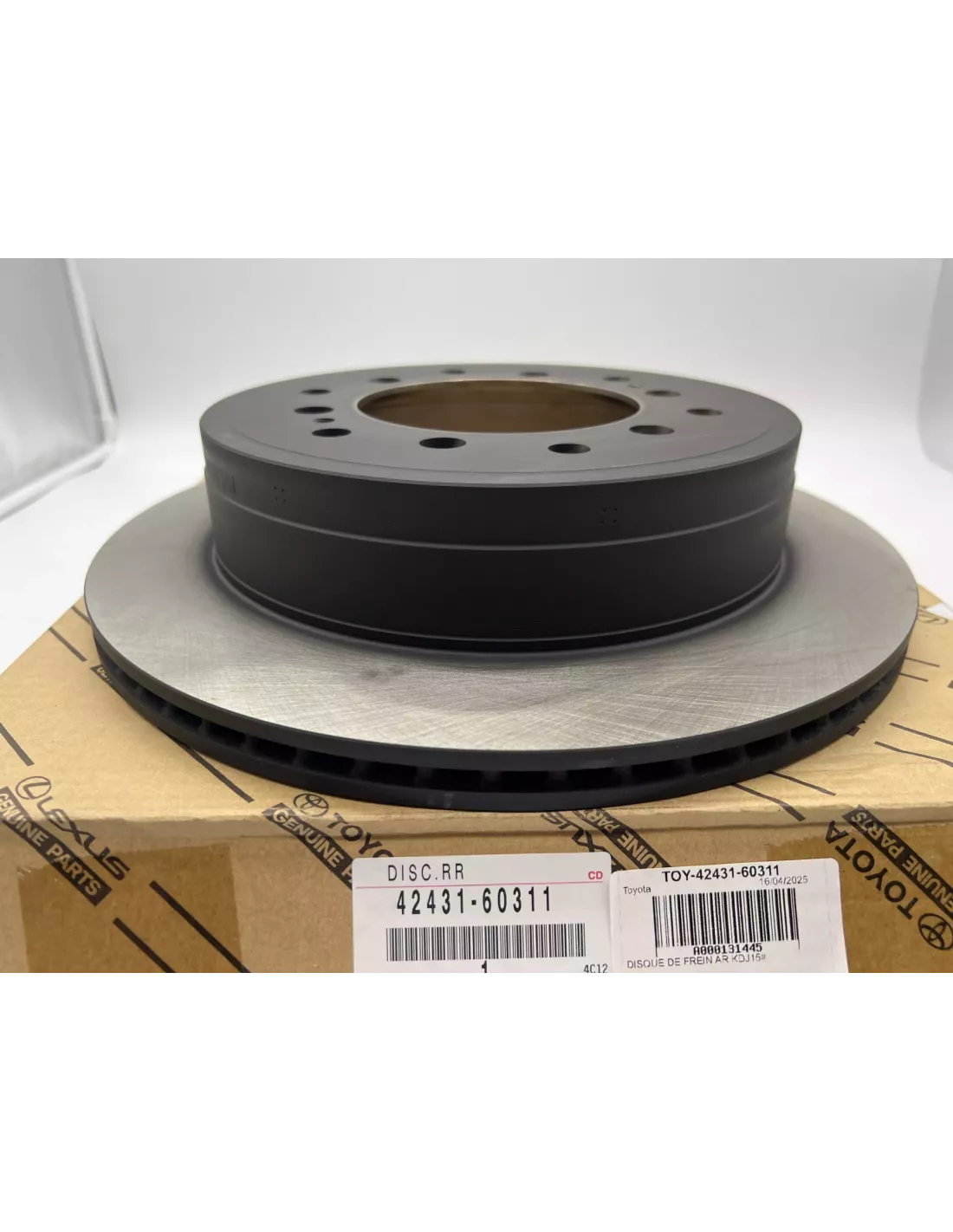 Disque de frein arrière KDJ15 GDJ15 - origine première monte TOYOTA -