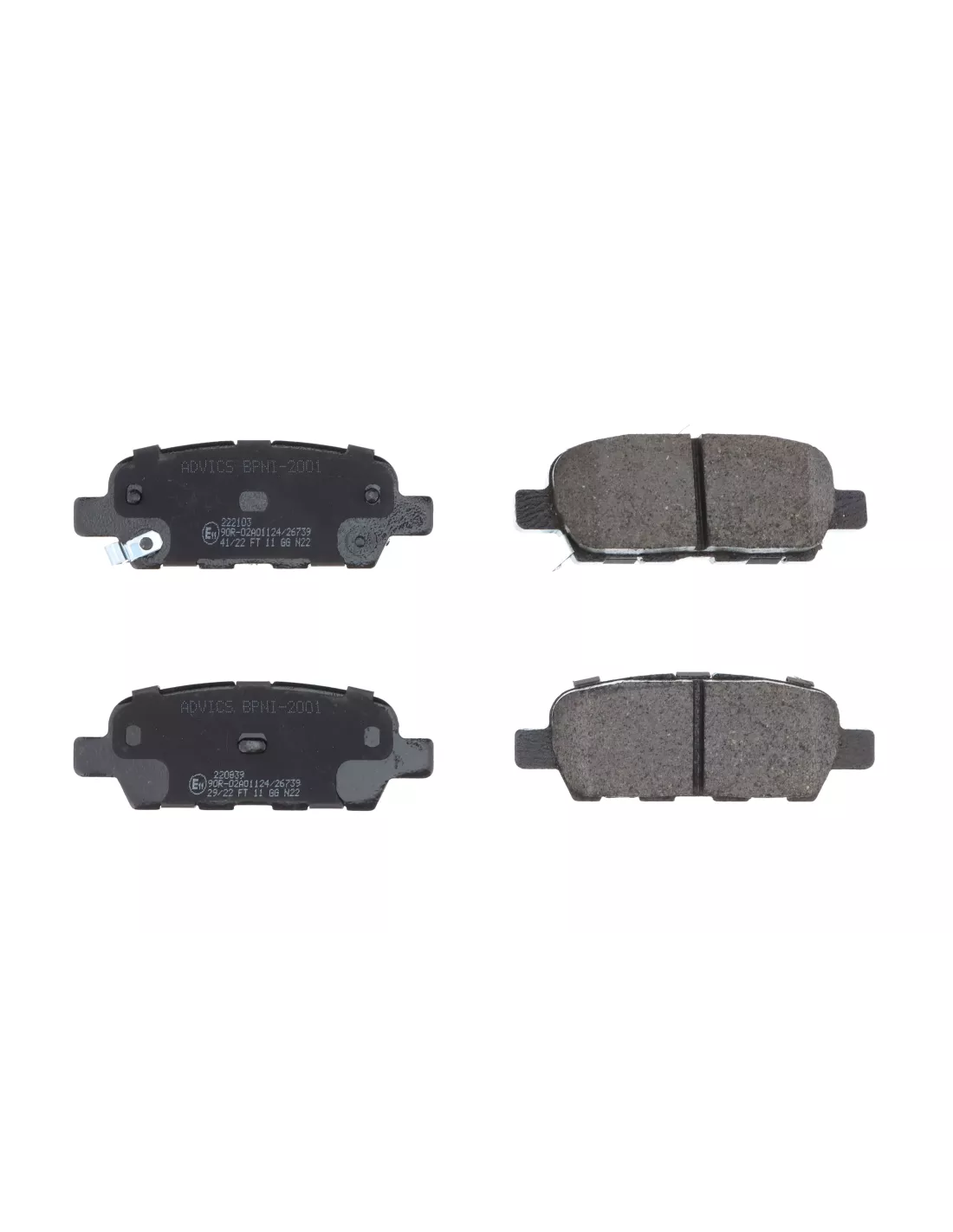 Plaquettes de frein arrière Xtrail Qashqai Juke Grand Vitara -