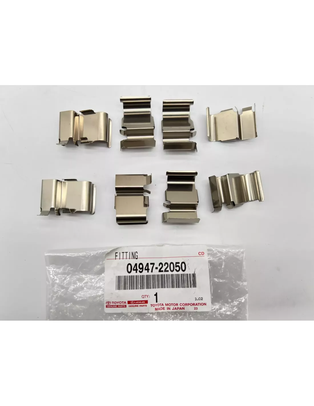 Kit de Clips Fixation Plaquettes de Frein arrière Toyota