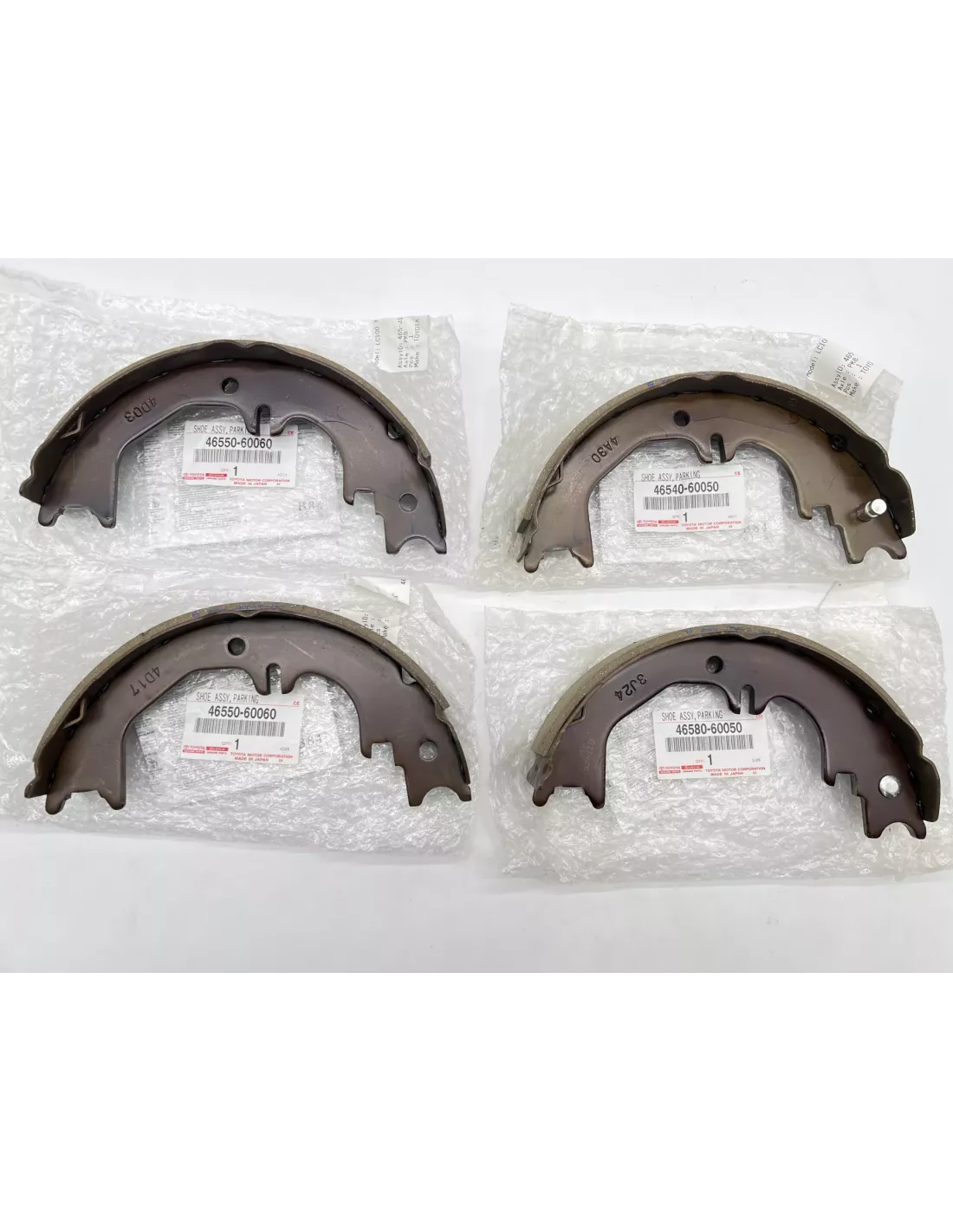 Kit de 4 mâchoires de frein arrière pour Land Cruiser HDJ80 24S
