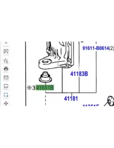 Silent-Halterung Halterung Front Front Front HDJ100 TOYOTA - 4x4 Zubehör 2