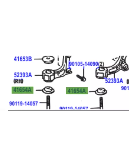 Butée Inférieure de Support de Pont Toyota Land Cruiser