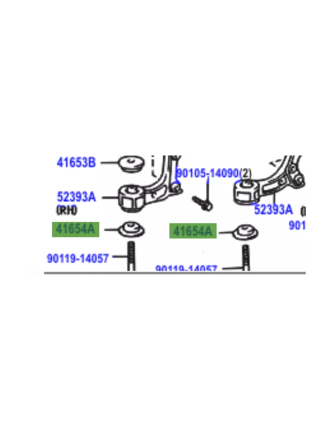 Butée Inférieure de Support de Pont Toyota Land Cruiser