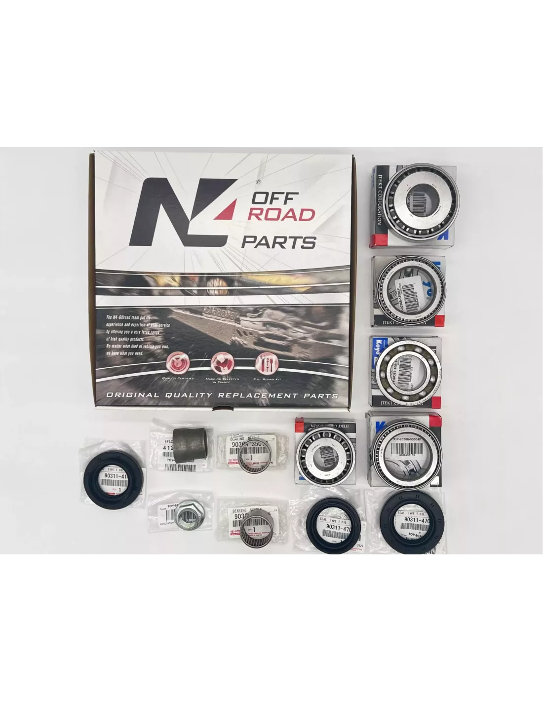 Kit réfection pont avant Hilux Vigo avant 10/2008 et FJ Cruiser avant