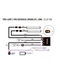 FAISCEAU 2 PHARES LONG - GAMME ST / LINEAR 2