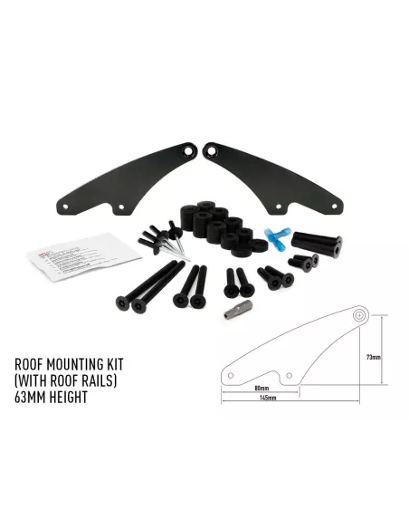KIT MONTAGE TOIT (avec rails de toit) - H 63mm / P 73mm - Li