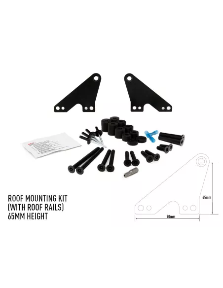 KIT MONTAGE TOIT (avec rails de toit) - 65mm - RRR / T