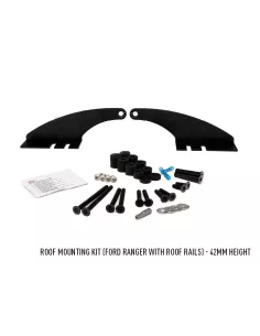 KIT MONTAGE TOIT FORD RANGER (avec rails de toit) - H 42mm /