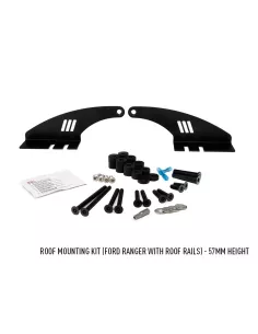 KIT MONTAGE TOIT FORD RANGER (avec rails de toit) - 57mm / P