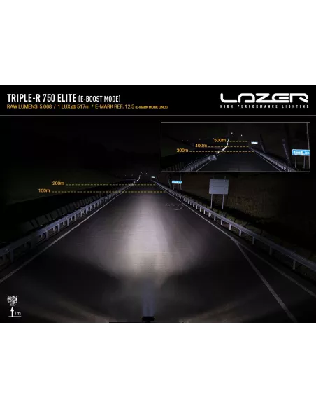 PHARE LED LAZER TRIPLE-R 4 (750) Gen2 NOIR ELITE