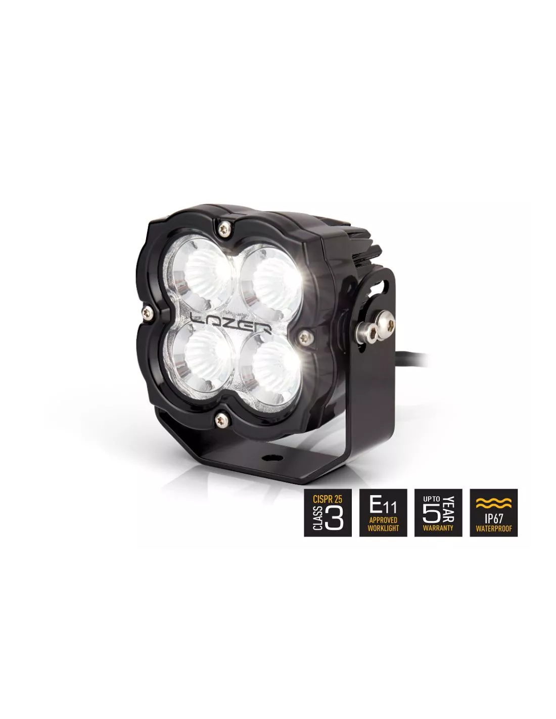 PHARE LED LAZER UTILITY-80 Gen2 NOIR - FIXATION SLIM