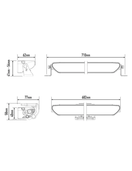 PHARE LED LAZER LINEAR 24 FLOOD