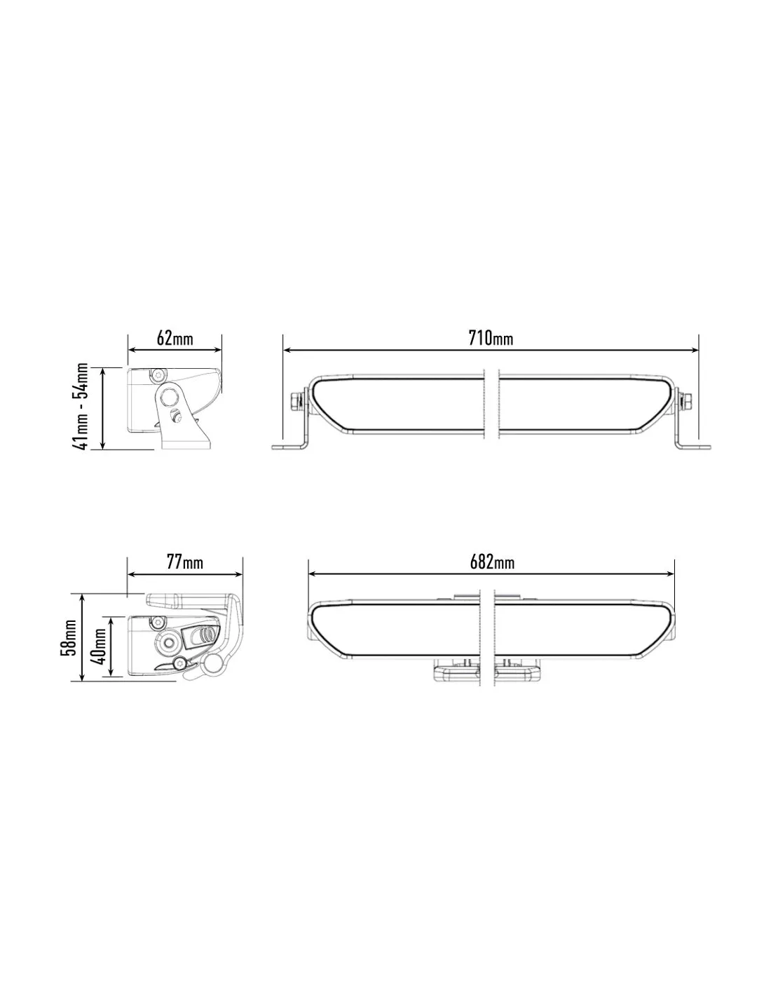 PHARE LED LAZER LINEAR 24 FLOOD