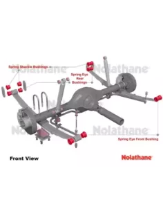 Kit silent blocs polyuréthane Nolathane lames de suspension arrière 2