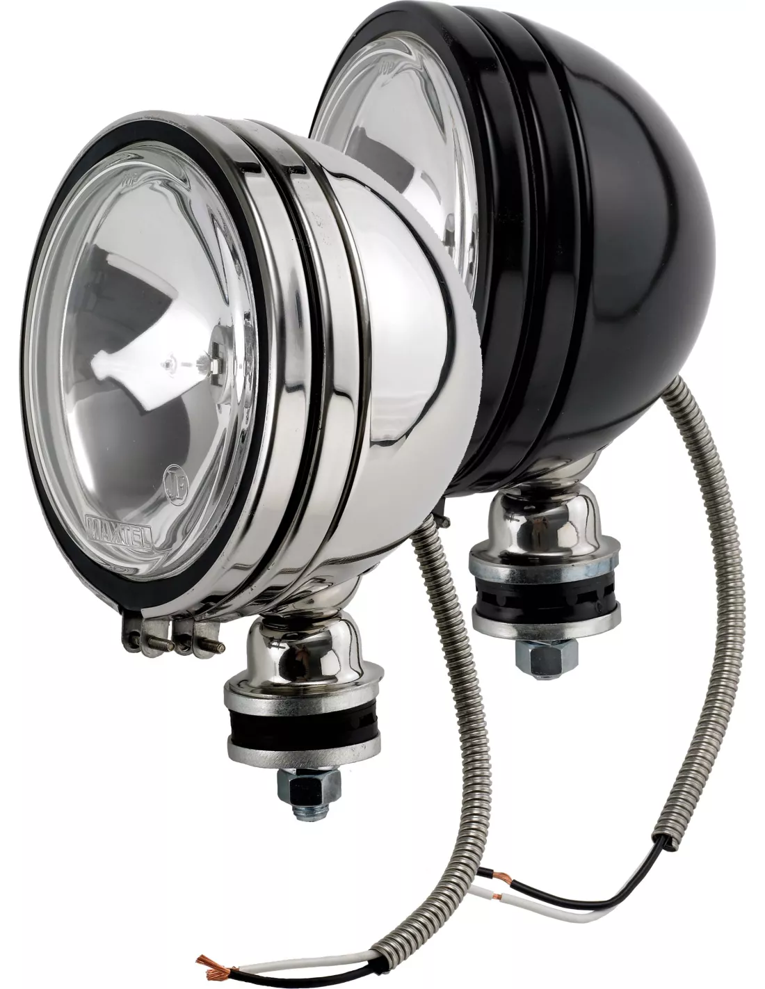 PHARE OFF ROAD 5" INOX 12V 100W & CACHE (res.comp.)