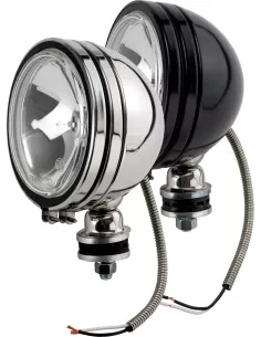 PHARE OFF ROAD 6" INOX 12V 100W & CACHE (res. comp.) 2