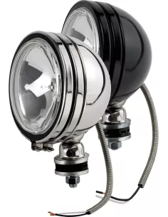 PHARE OFF ROAD 6" NOIR 12V 100W & CACHE (res. comp.) 2