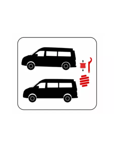 Kit de 4 ressorts Eibach HD ajustables en hauteur pour Volkswagen