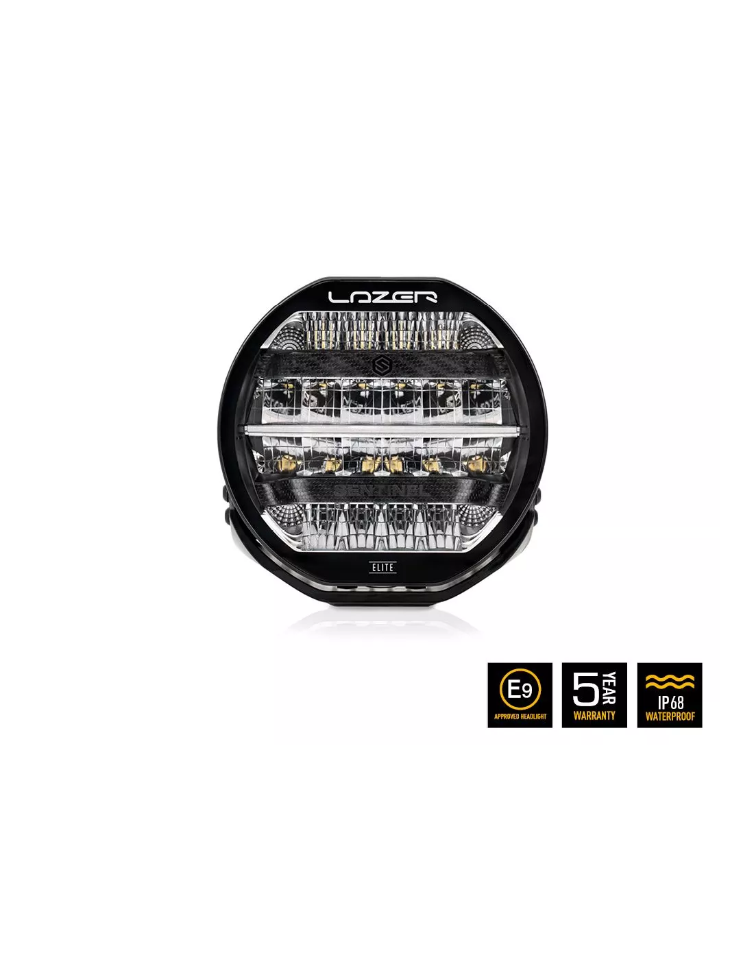 PHARE LED LAZER SENTINEL 9" / NOIR - Avec feux de position