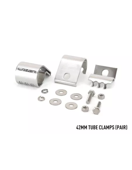 BRIDE DE MONTAGE INOX - TUBE Ø 42mm (la paire)