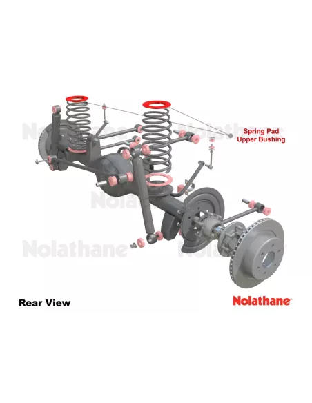 Cale de ressort arrière 30mm pour Patrol GR Y60 Y61 NOLATHANE -
