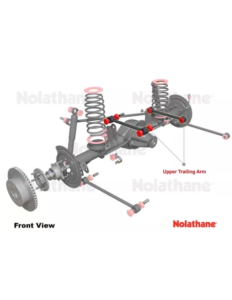 Paire tirants supérieurs renforcés réglables Nolathane pour HDJ80