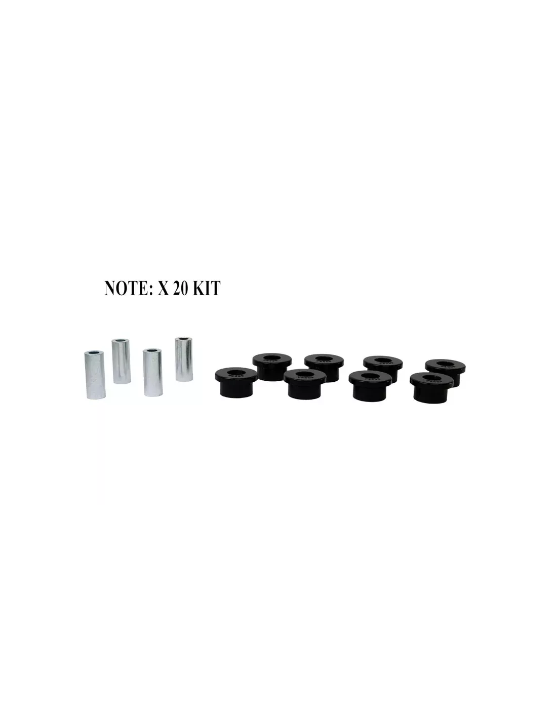 Kit Silent Bloc Polyuréthane Tirants Pont Arrière