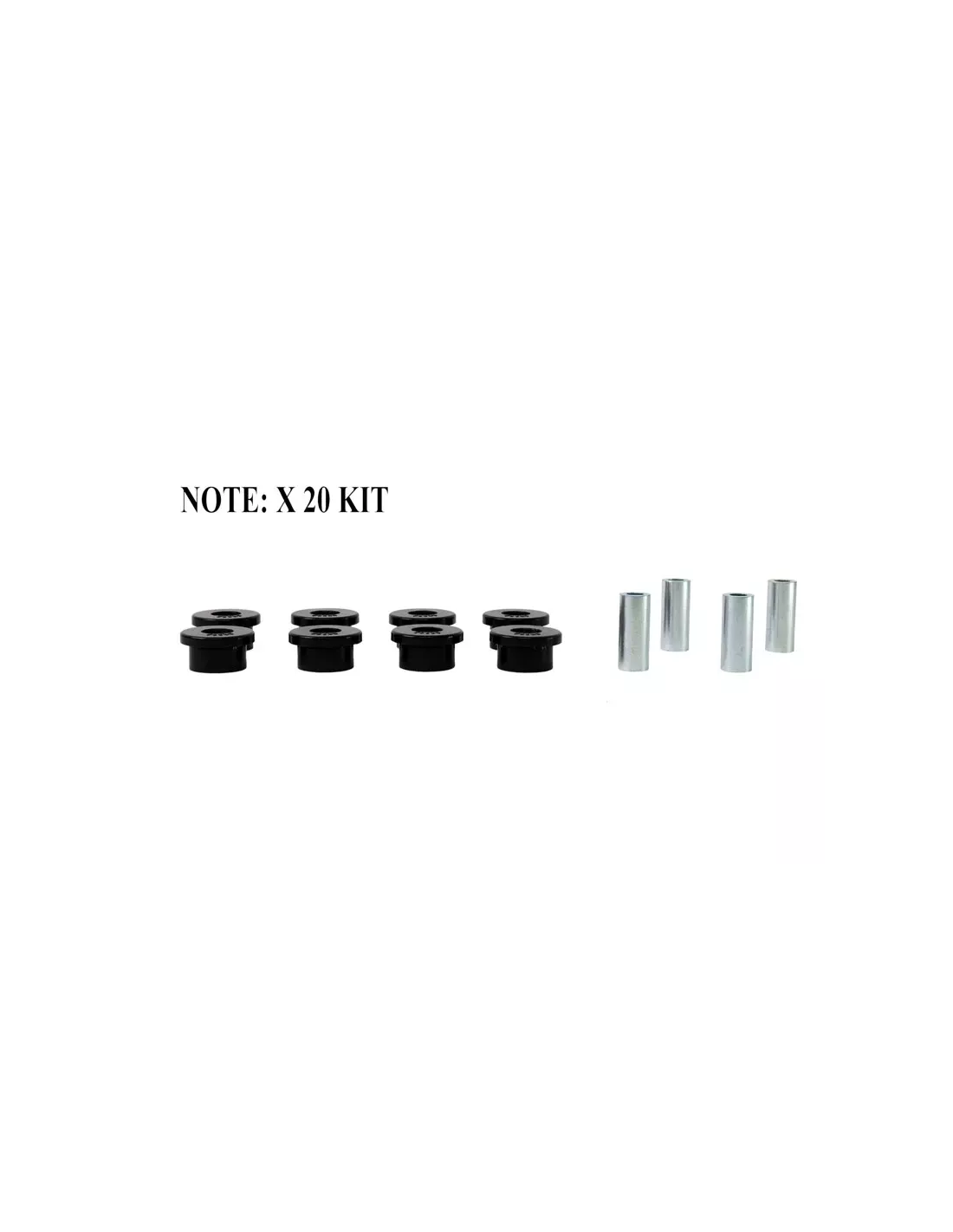 Kit silent bloc polyuréthane Nolathane tirants pont arrière
