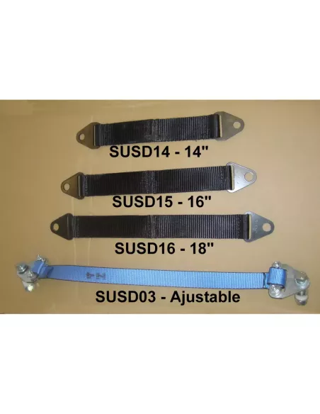 Kit de Paire de Sangles Antidébattement à Visser 457mm