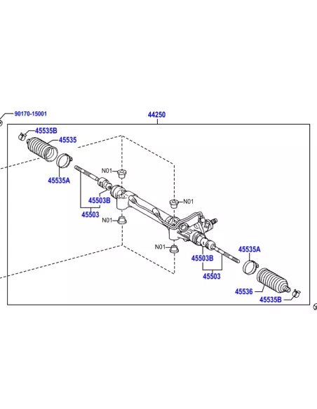 Crémaillère de Direction Toyota Land Cruiser / Toyota FJ