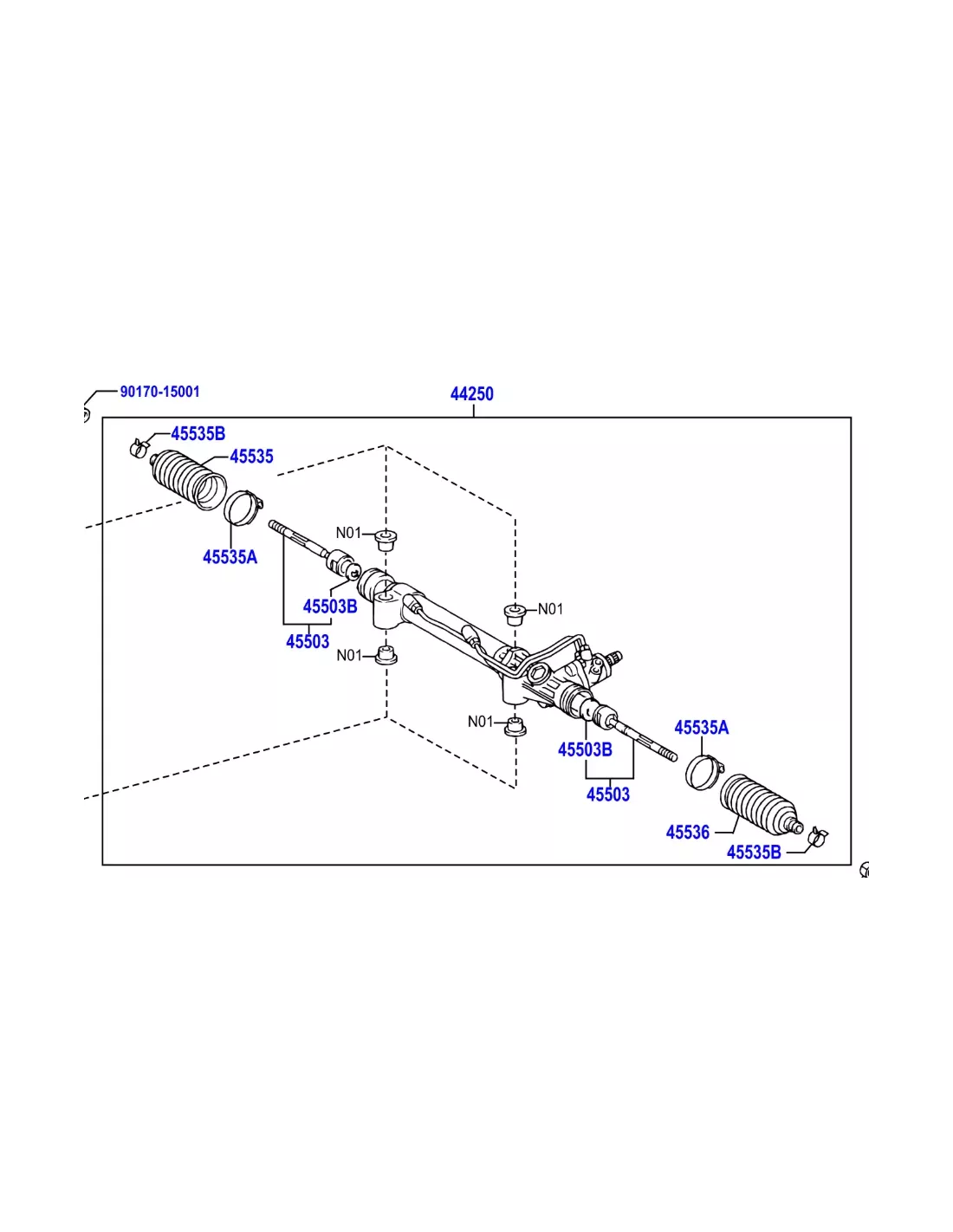 Crémaillère de Direction Toyota Land Cruiser / Toyota FJ