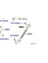 Platine cannelée arbre intermédiaire colonne direction KDJ12 TOYOTA -