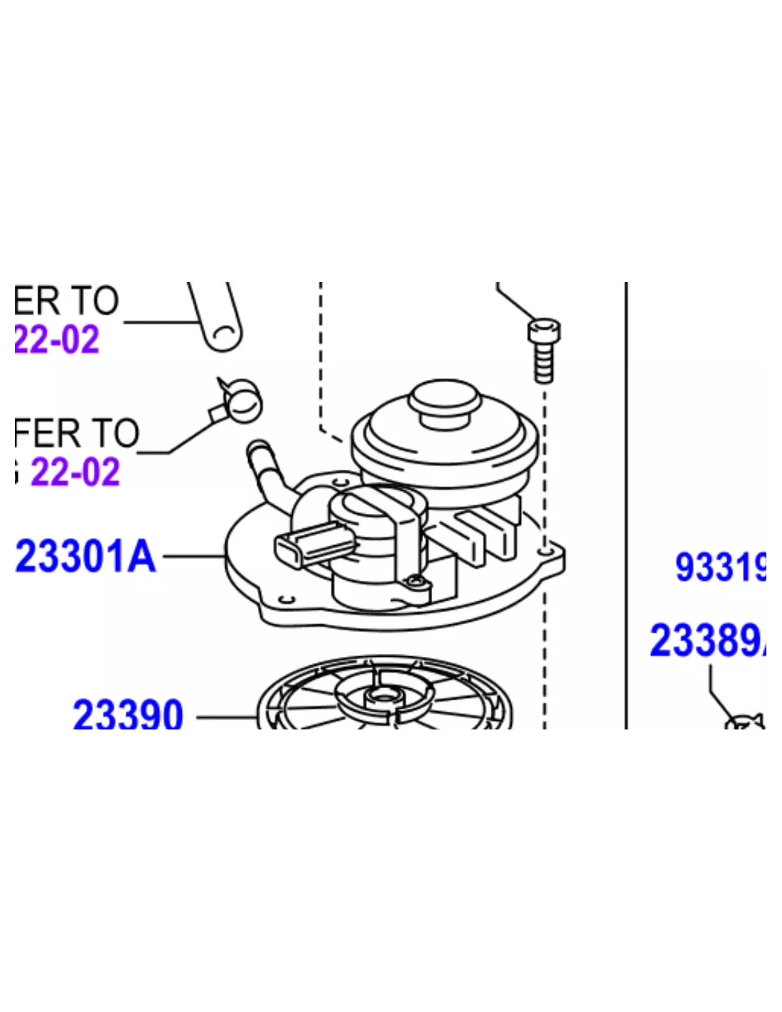 Support Filtre Gasoil avec Réchauffeur 2007 Toyota Land