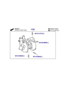Turbocompresseur Géométrie Variable 30d4d Toyota Hilux Vigo 2
