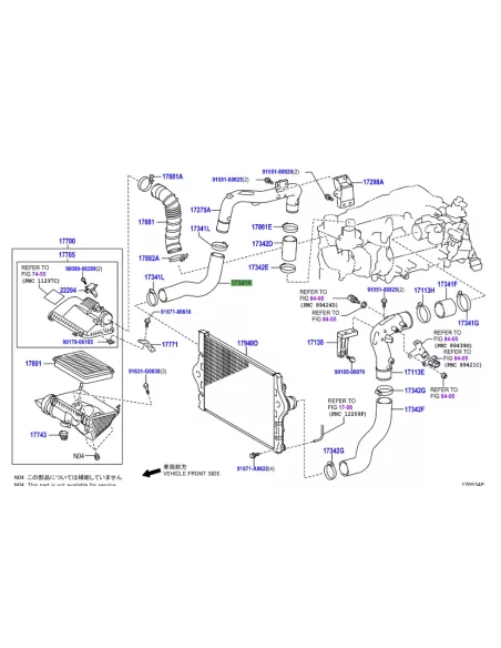 Flexible Air NO1 Intercooler Toyota Land Cruiser KDJ15