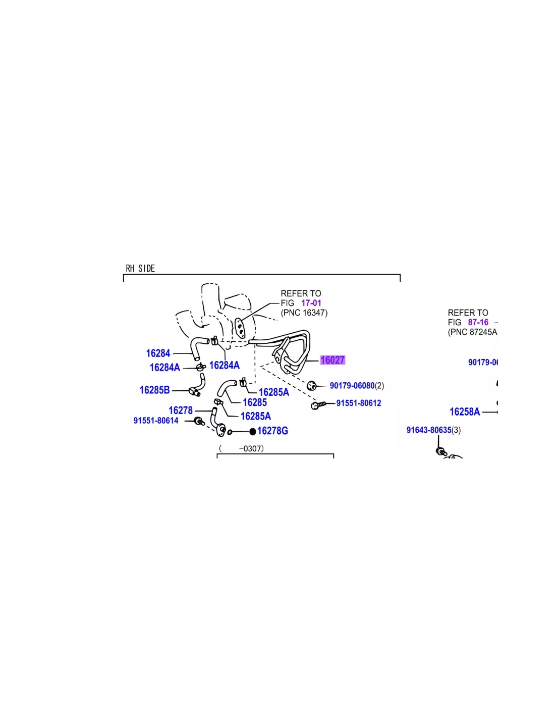 Conduite Rigide Refroidissement Turbo sur Turbo 166cv