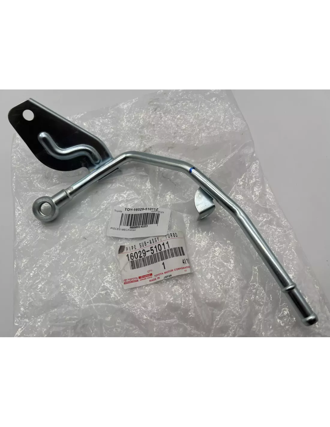 Conduite sur Turbo Alimentation Huile Turbo Gauche Toyota