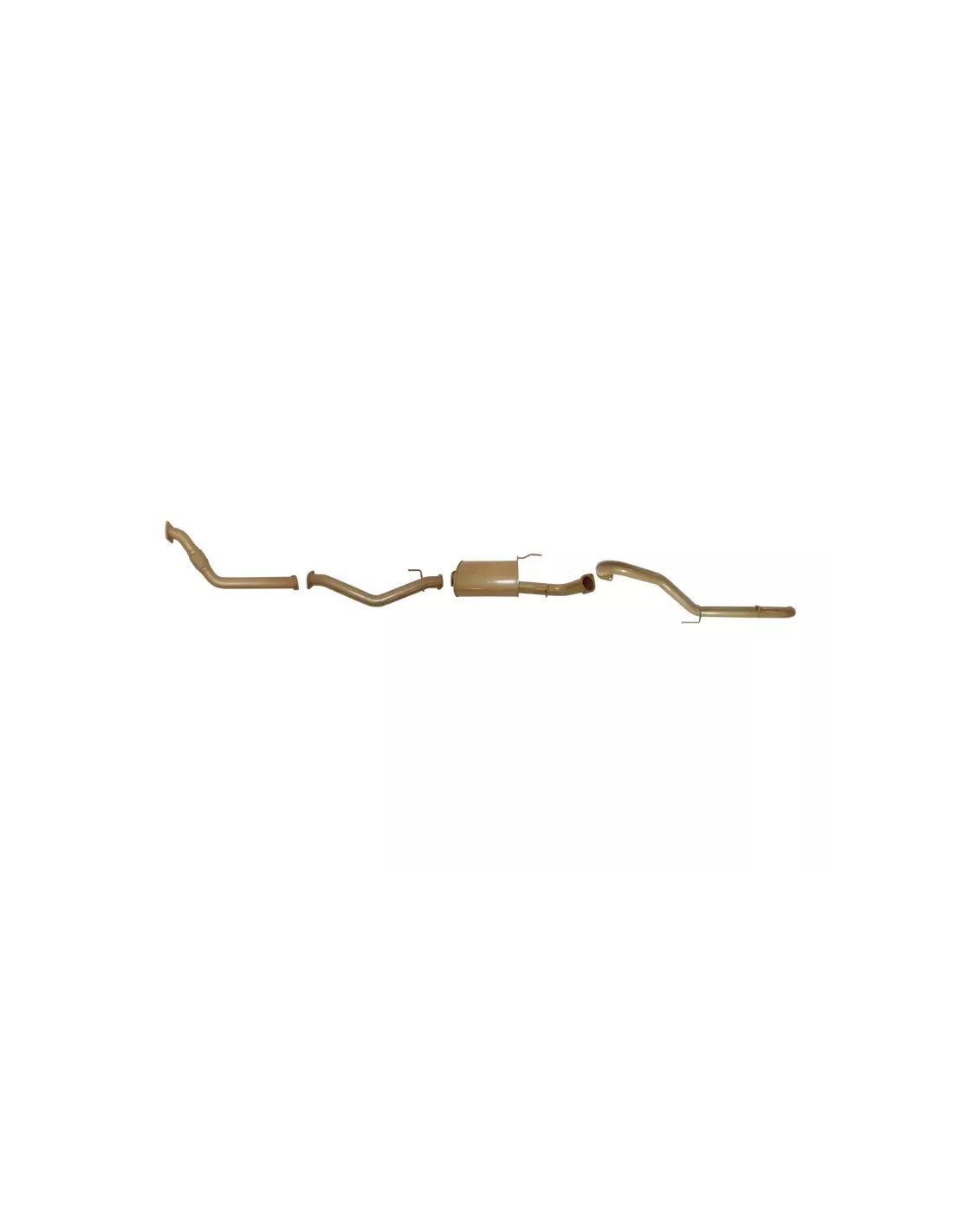 Ligne 3" complète d'échappement après turbo King Brown Toyota Land