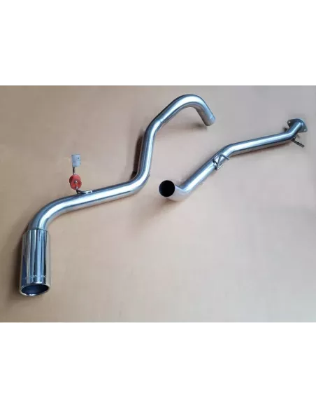 Intermediaire sans silencieux + tube arriere (embout poli diam.90mm.)