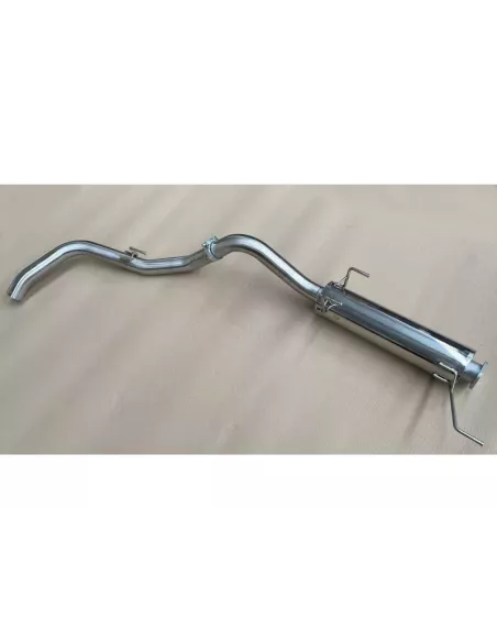 Intermédiaire avec silencieux + tube arrière Tecinox Isuzu D-Max 2.5L