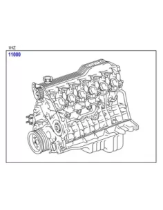 Motor geassembleerd nieuw 1hz voor landcruiser HZJ78 HZJ79 HZJ105 TOYOTA 2