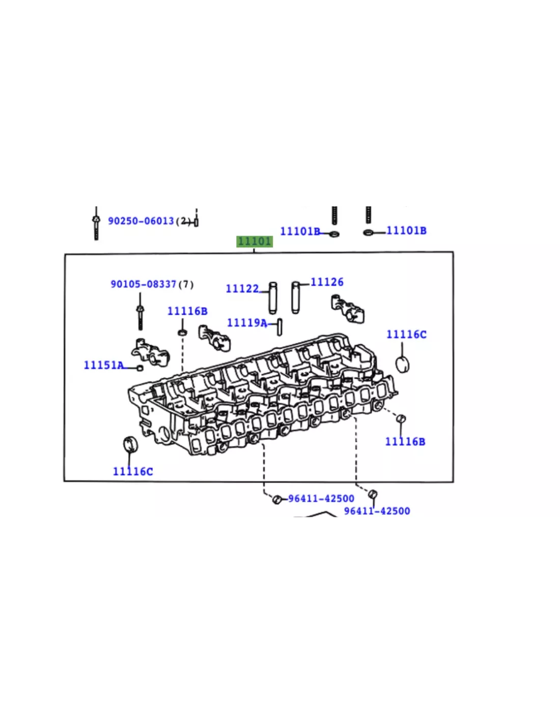 Culasse Nue Toyota Land Cruiser HDJ100
