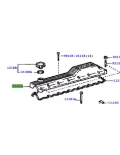 Cache Culbuteur 12s Noir Toyota Land Cruiser HZJ7/HDJ80 2