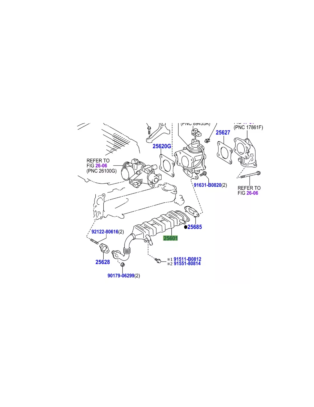 Refroidisseur EGR Recirculation Gaz Échappement 166cv